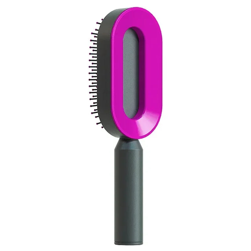 Self Cleaning Hair Brush 3D Air Cushion Massage Comb Airbag Massage Brush One-Key Cleaning Detangling Hair Brush Styling Tools