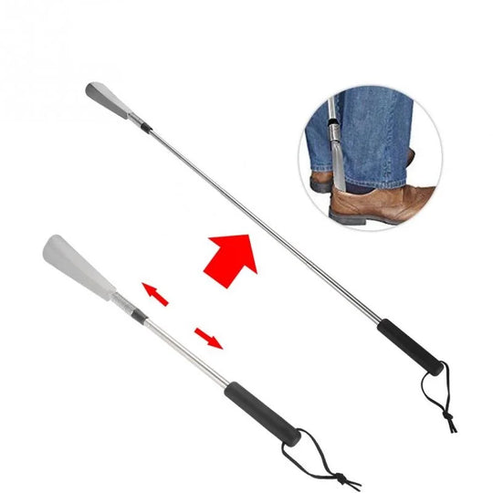 Universal Portable Home Supply Stainless Steel Shoes Lifter Spoon Durable Tool Wearing Long Handle Pull Professional Shoehorn