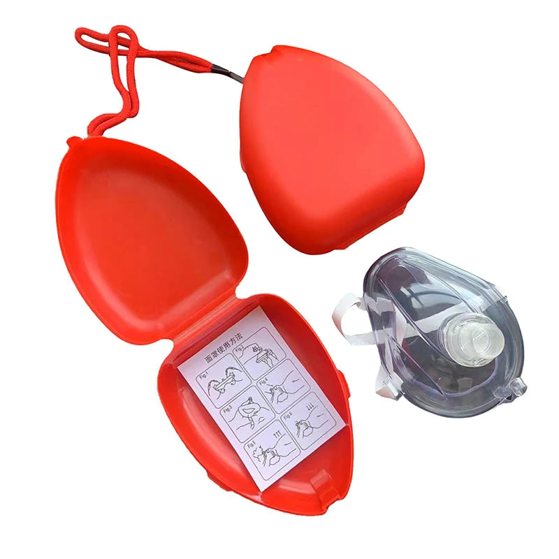 Artificial Respiration One-Way Breathing Valve Mask First Aid CPR Training Breathing Mask Protect Rescuers Mask Accessories