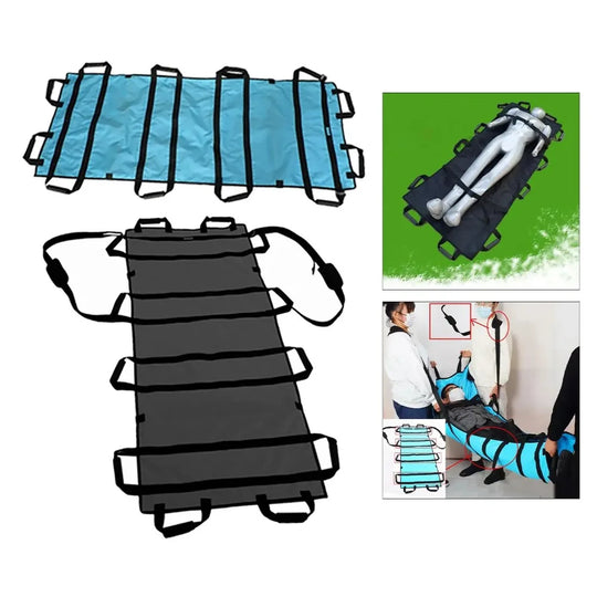 Elderly Patient Transfer Mobile Belt, Soft Stretcher Transfer Plate, Reinforced Handle Assisted Transfer Auxiliary Belt Foldable