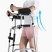 Rehabilitative Four-Legged Cane with Seat Elderly Non-Slip Walking Stick Portable and Foldable Trolley Walker