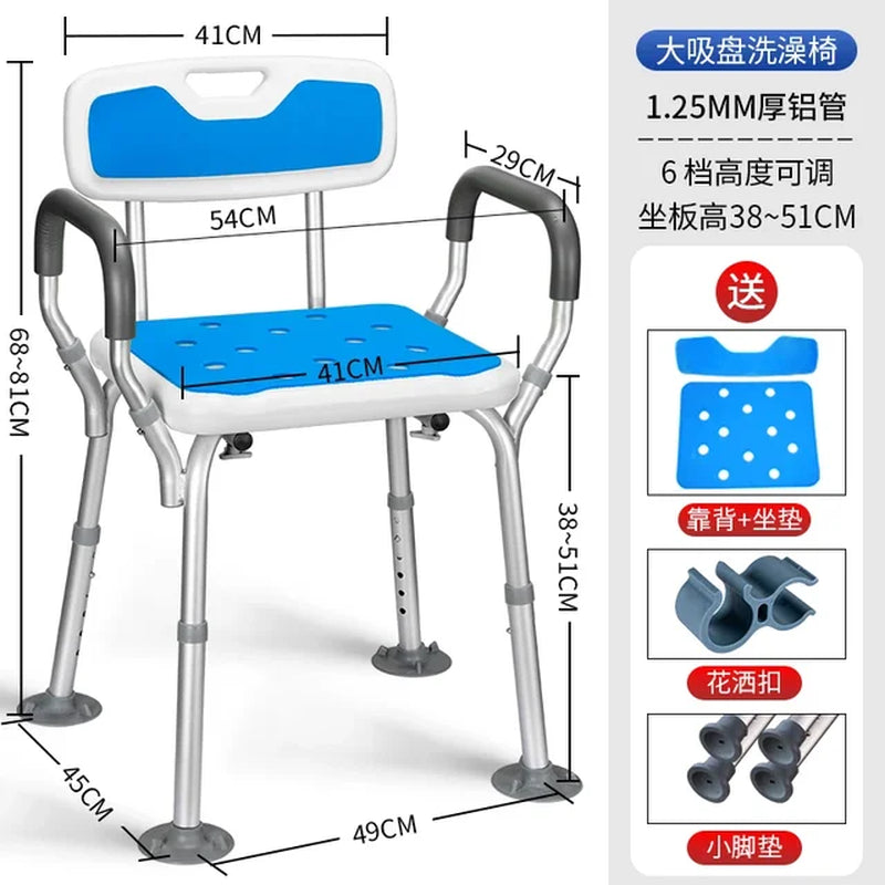 Folding Disabled Shower Seat Elderly Persons Care Products Shower Seat Ultralight Designer Silla Para Ducha Bathroom Furniture