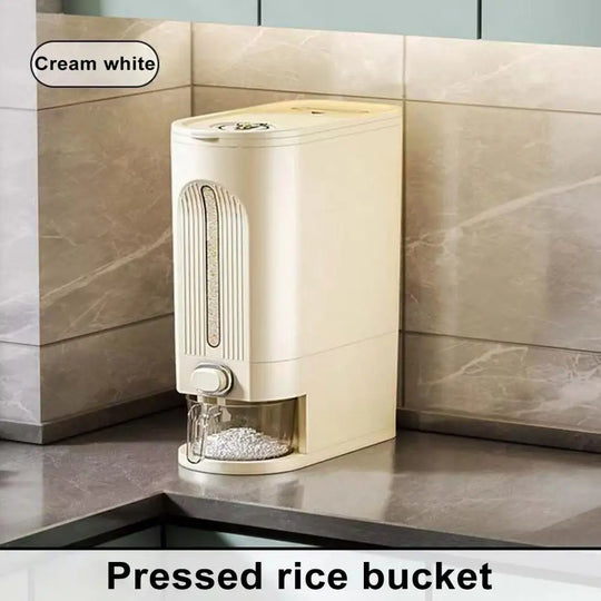 Food Grade Rice Dispenser Rice Storage Container Rice Dispenser Capacity Visible Container for Flour Beans Cereal Grains