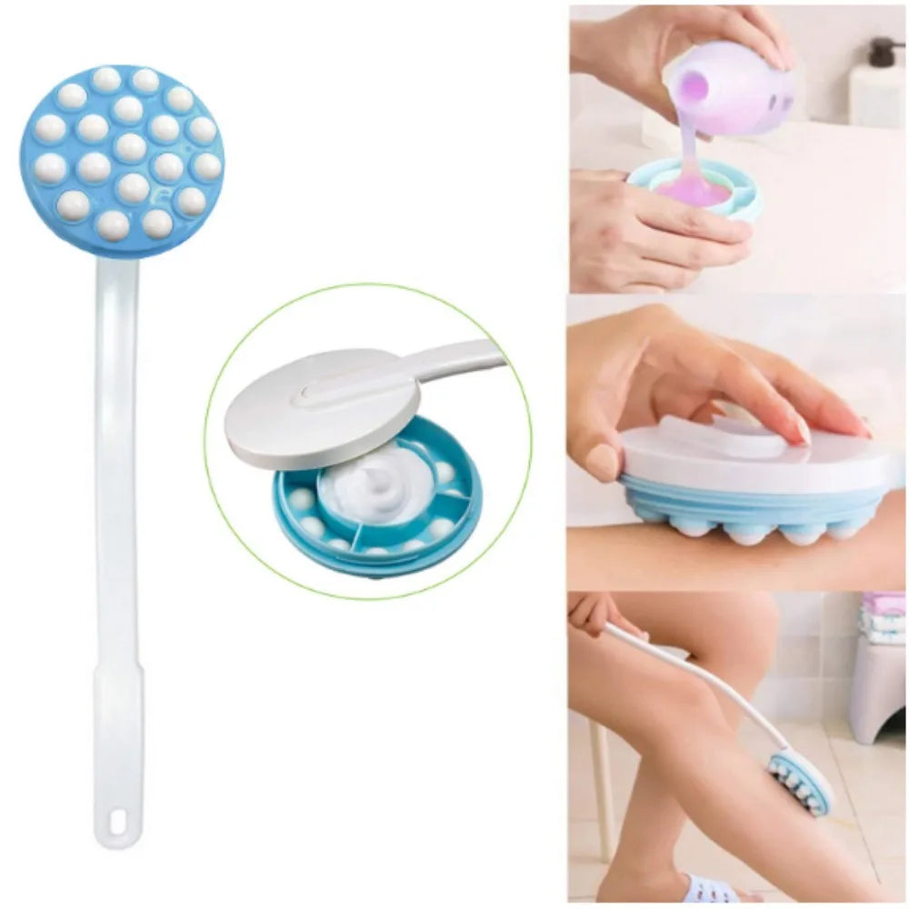 Remedy Wand for Applying Lotion Applicator and Massager Handheld Long Handled Easy Reach Rollon Dispenser for Shower Gel on Back