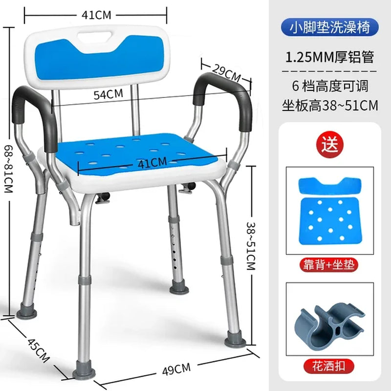 Folding Disabled Shower Seat Elderly Persons Care Products Shower Seat Ultralight Designer Silla Para Ducha Bathroom Furniture