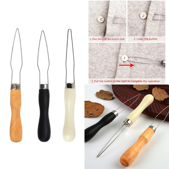 DIY Button Fastener Tool Button Hook Helper Zipper Pull for Easy Quick Buttoning Dropship