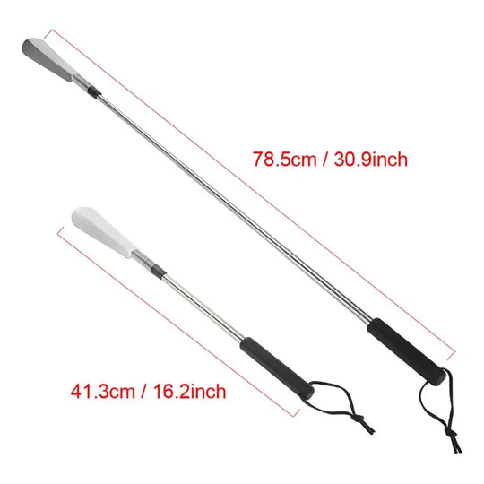 Universal Portable Home Supply Stainless Steel Shoes Lifter Spoon Durable Tool Wearing Long Handle Pull Professional Shoehorn