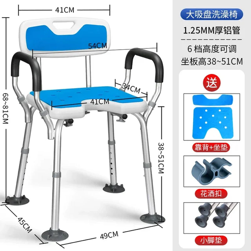 Folding Disabled Shower Seat Elderly Persons Care Products Shower Seat Ultralight Designer Silla Para Ducha Bathroom Furniture